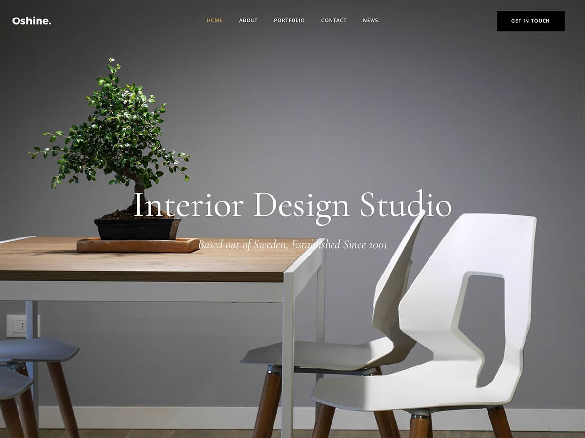 página web para diseño e interiorismo