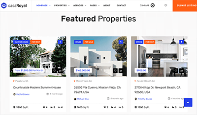 real estate website examples