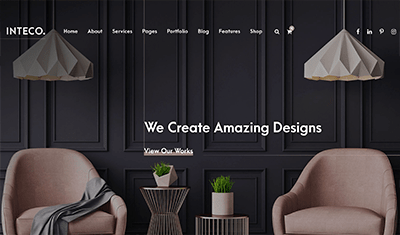 sample interior design websites