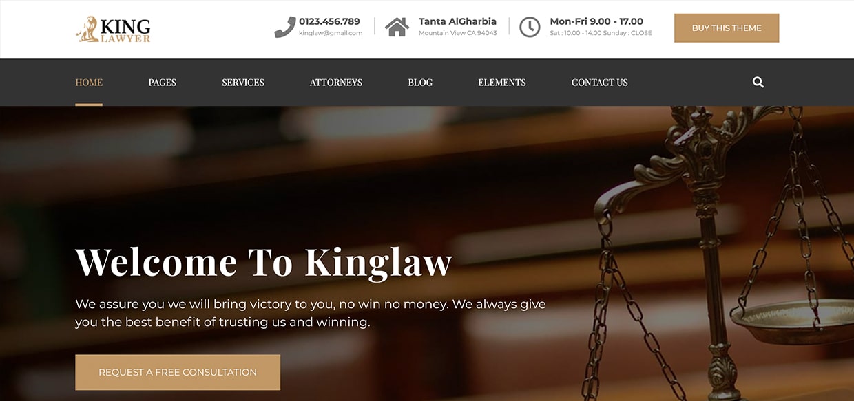 web page design for law firm