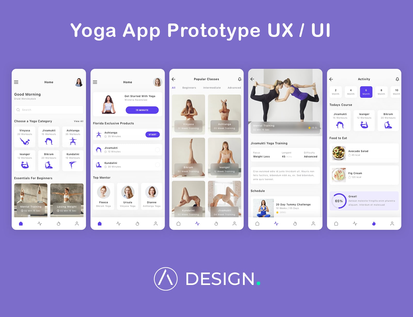 prototipo app yoga