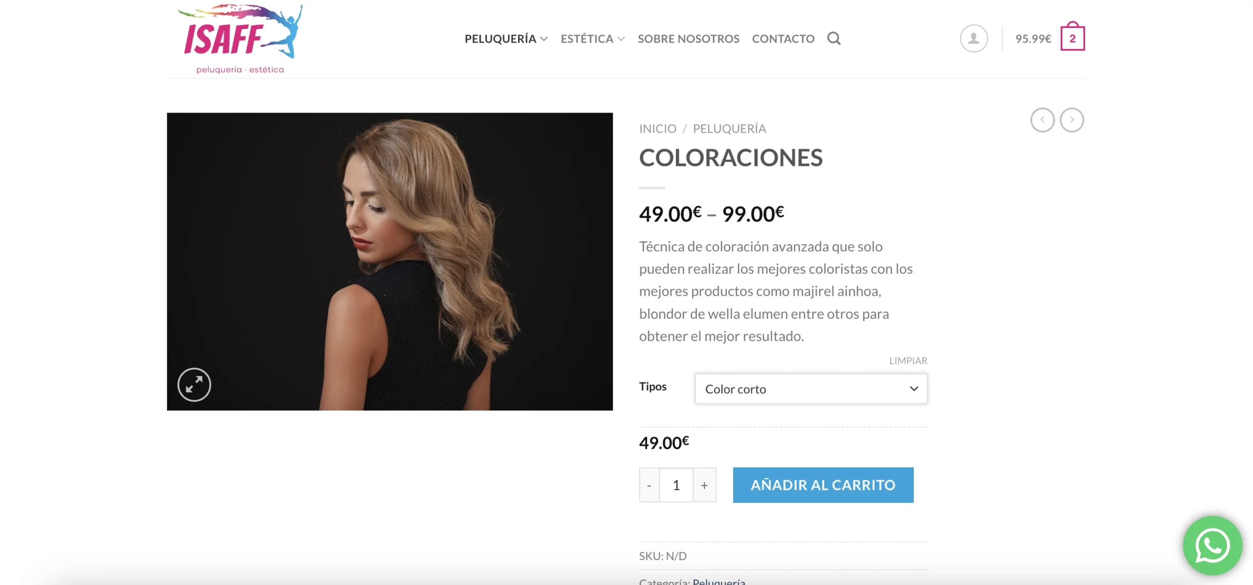 create online hairdressing store