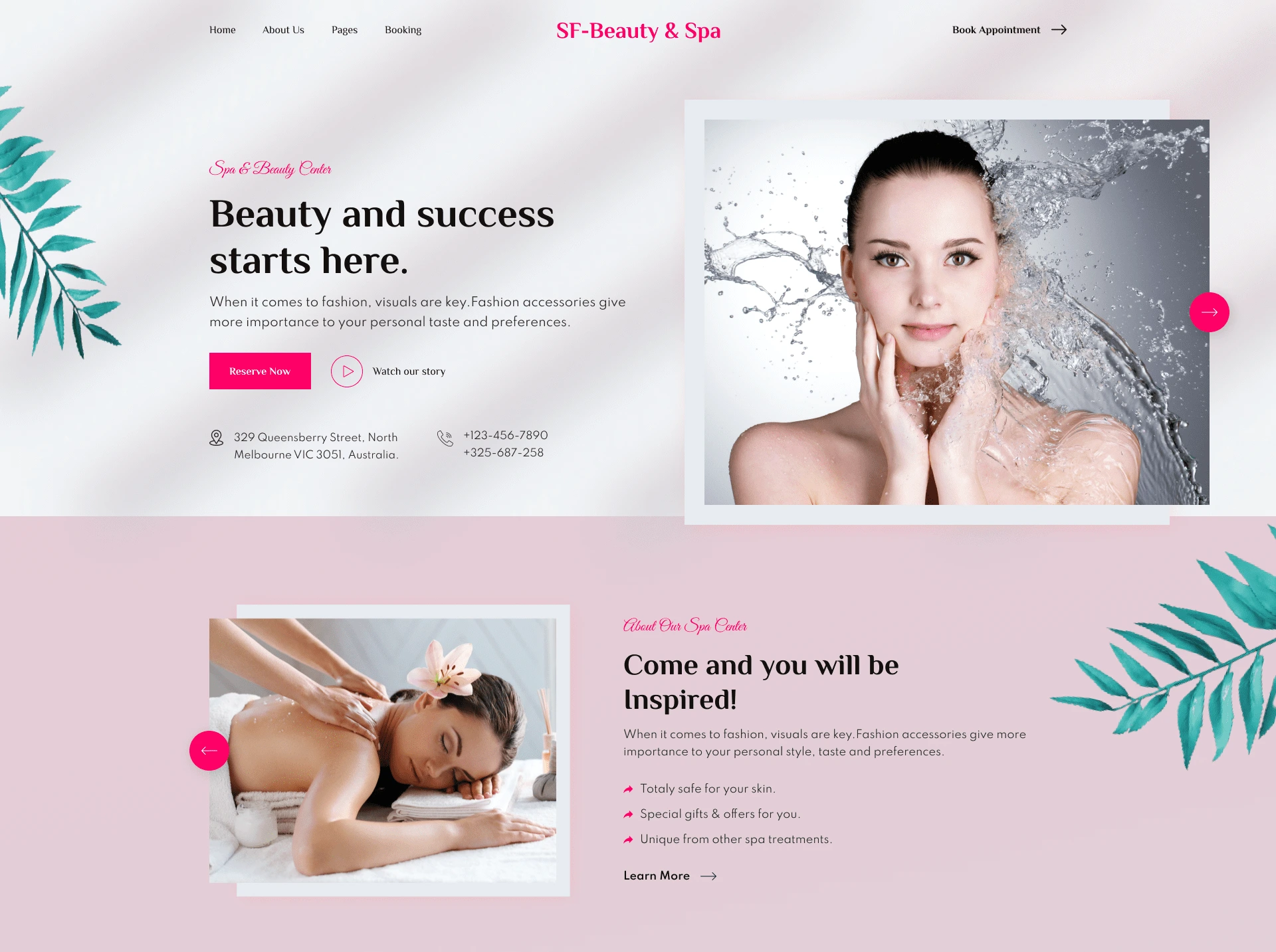 web design beauty and esthetics